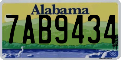 AL license plate 7AB9434