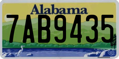 AL license plate 7AB9435