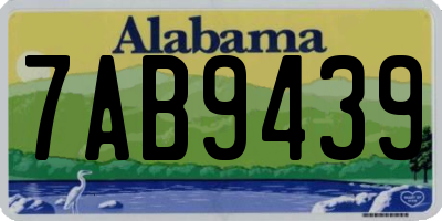 AL license plate 7AB9439