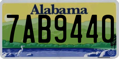 AL license plate 7AB9440