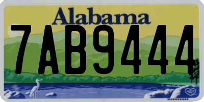 AL license plate 7AB9444