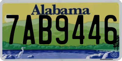 AL license plate 7AB9446