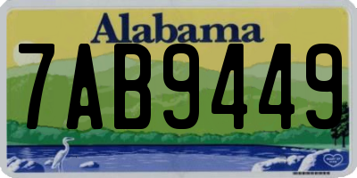 AL license plate 7AB9449