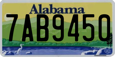 AL license plate 7AB9450