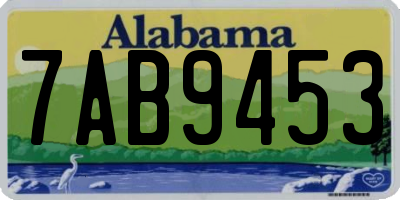 AL license plate 7AB9453