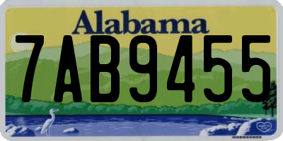 AL license plate 7AB9455