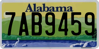 AL license plate 7AB9459