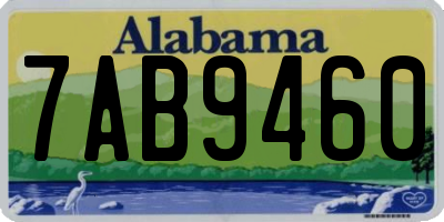 AL license plate 7AB9460