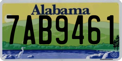 AL license plate 7AB9461