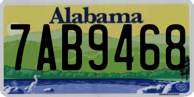 AL license plate 7AB9468