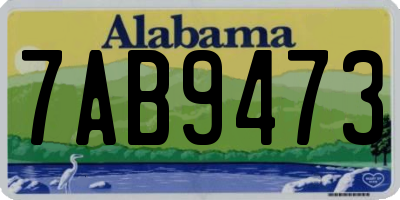 AL license plate 7AB9473