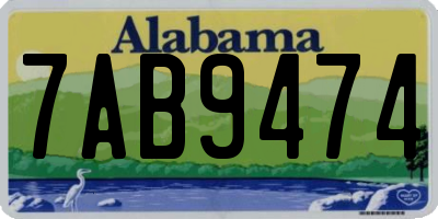 AL license plate 7AB9474