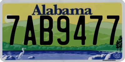 AL license plate 7AB9477