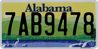 AL license plate 7AB9478