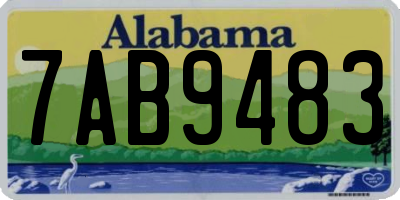 AL license plate 7AB9483