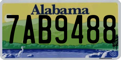 AL license plate 7AB9488