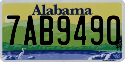 AL license plate 7AB9490