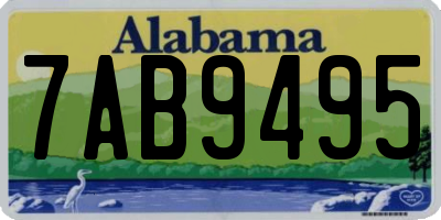 AL license plate 7AB9495
