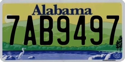 AL license plate 7AB9497
