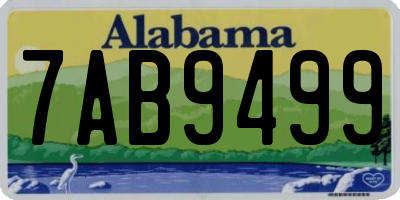 AL license plate 7AB9499