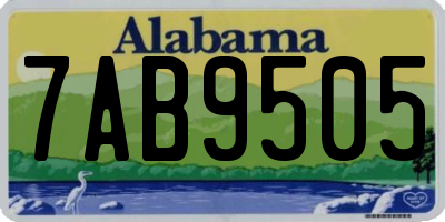 AL license plate 7AB9505