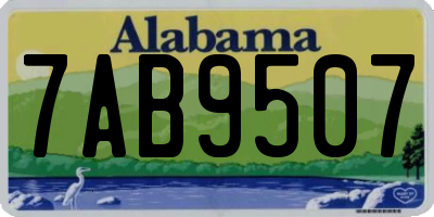 AL license plate 7AB9507
