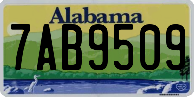 AL license plate 7AB9509