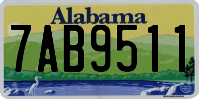 AL license plate 7AB9511