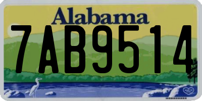 AL license plate 7AB9514