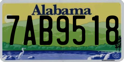 AL license plate 7AB9518