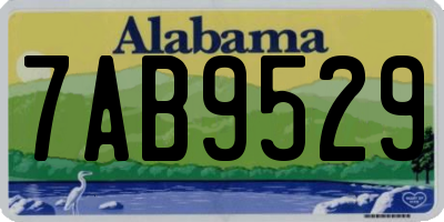 AL license plate 7AB9529