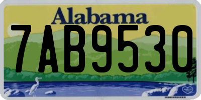 AL license plate 7AB9530