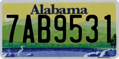 AL license plate 7AB9531