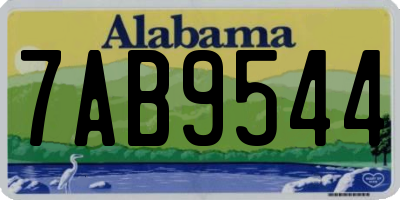 AL license plate 7AB9544