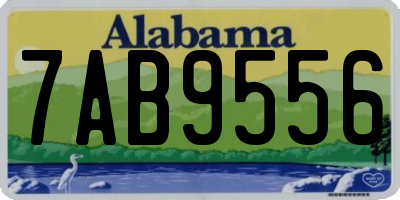 AL license plate 7AB9556