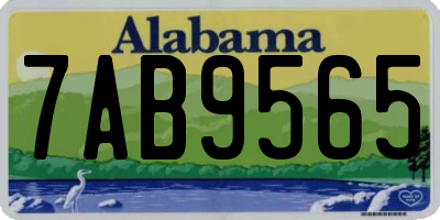 AL license plate 7AB9565