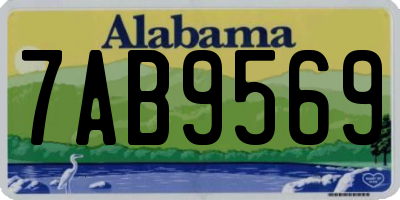 AL license plate 7AB9569