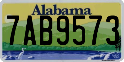 AL license plate 7AB9573