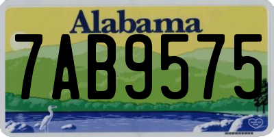 AL license plate 7AB9575