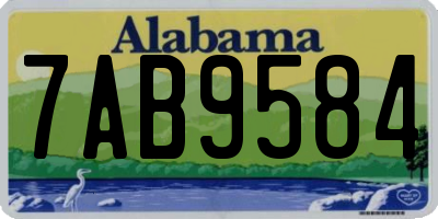 AL license plate 7AB9584