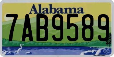 AL license plate 7AB9589