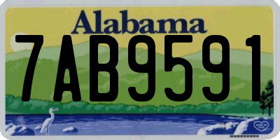 AL license plate 7AB9591