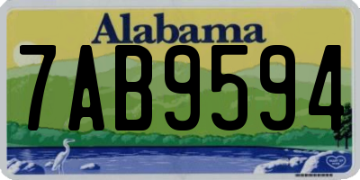 AL license plate 7AB9594