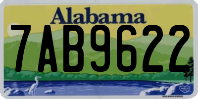 AL license plate 7AB9622