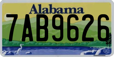 AL license plate 7AB9626