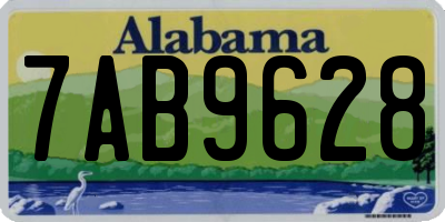 AL license plate 7AB9628