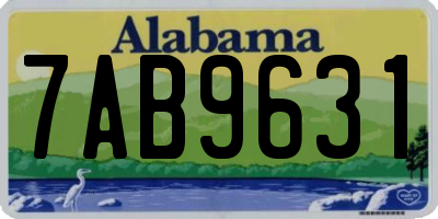 AL license plate 7AB9631