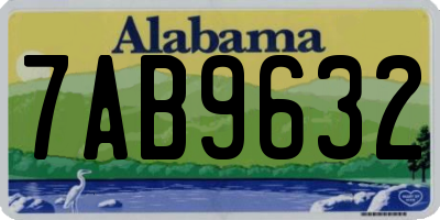 AL license plate 7AB9632