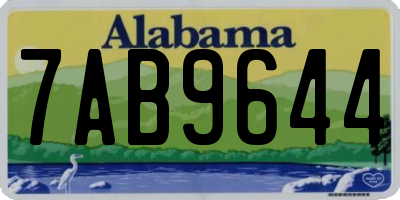 AL license plate 7AB9644