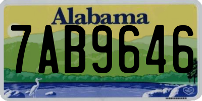 AL license plate 7AB9646